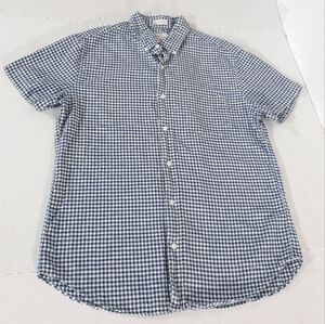 J Crew Hemp Organic Cotton Slim Short Sleeve Shirt